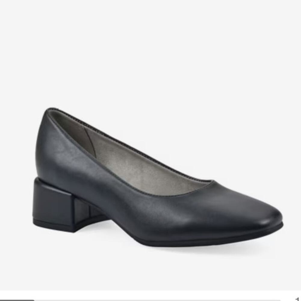 New Cliffs by White Mountain Quintesa Women's Block Heel Pumps Navy 7M